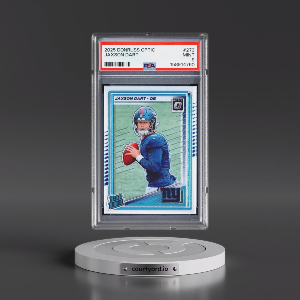 2025 Panini Donruss Optic #273 Jaxson Dart (PSA 9 MINT)