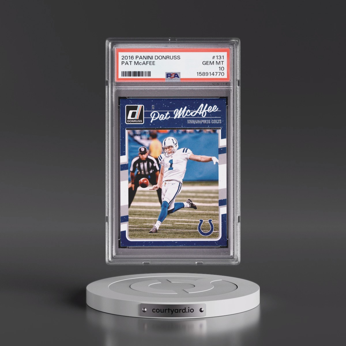 2016 Panini Donruss #131 Pat McAfee (PSA 10 GEM MINT)