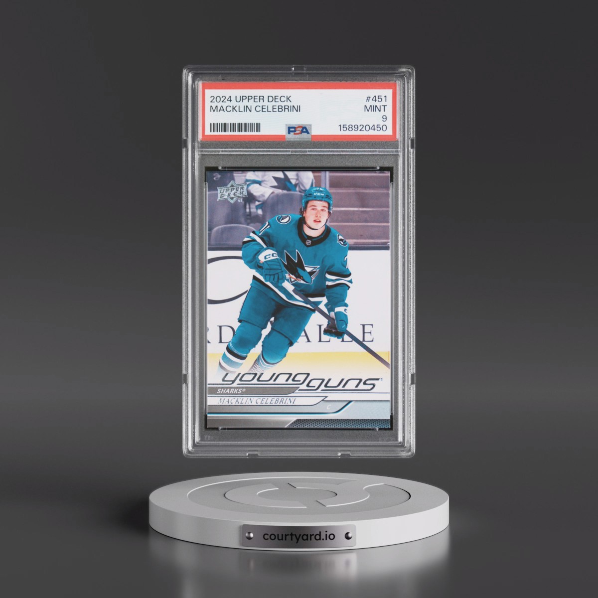 2024 Upper Deck #451 Macklin Celebrini (PSA 9 MINT)