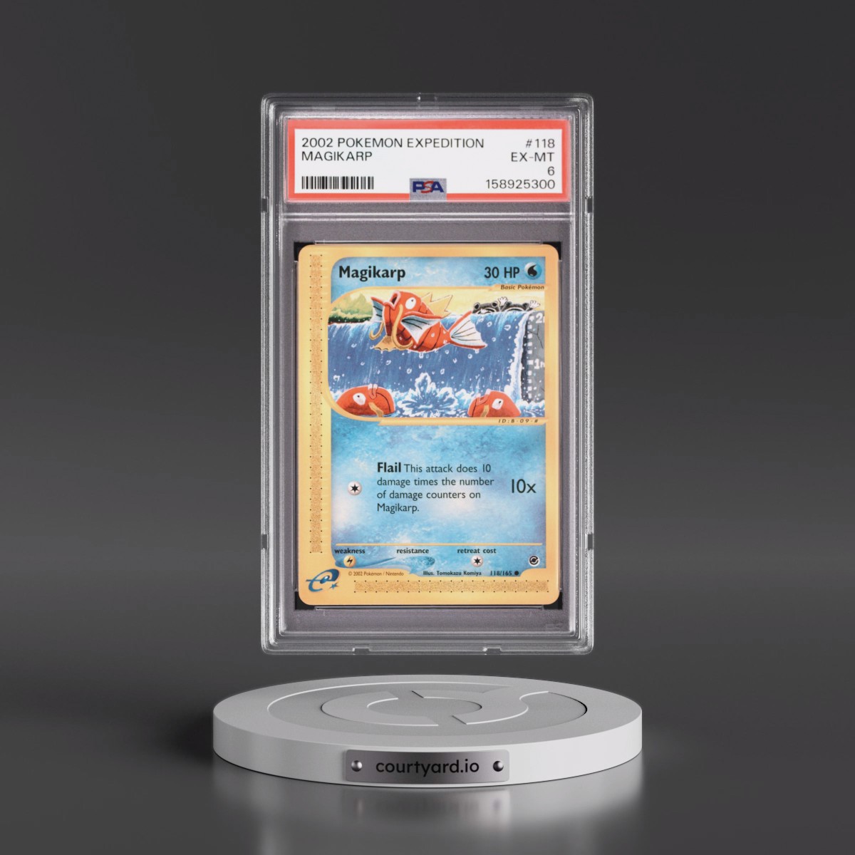 2002 Pokémon Expedition #118 Magikarp (PSA 6 EX-MT)