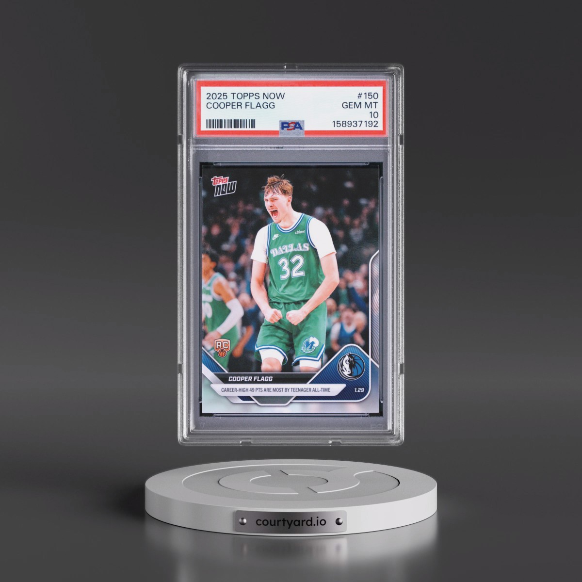 2025 Topps Now #150 Cooper Flagg (PSA 10 GEM MINT)