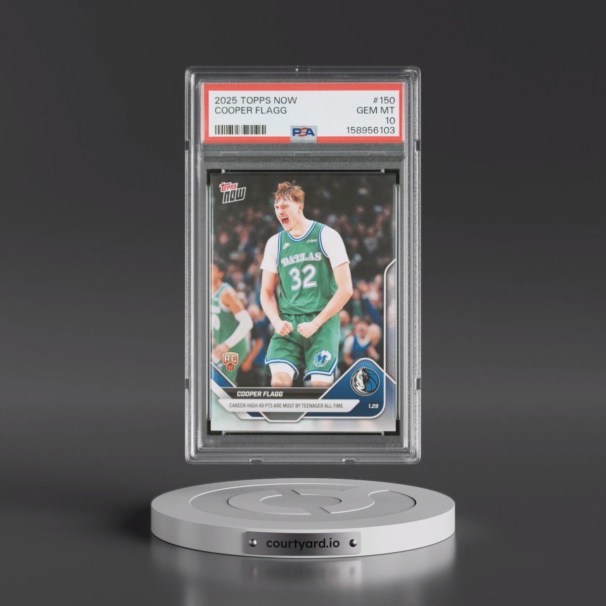 2025 Topps Now #150 Cooper Flagg (PSA 10 GEM MINT)