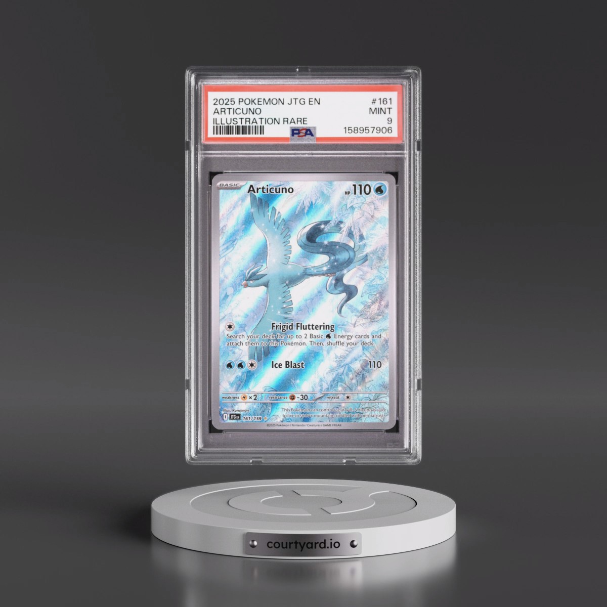 2025 Pokémon Jtg EN-Journey Together #161 Articuno - Illustration Rare (PSA 9 MINT)