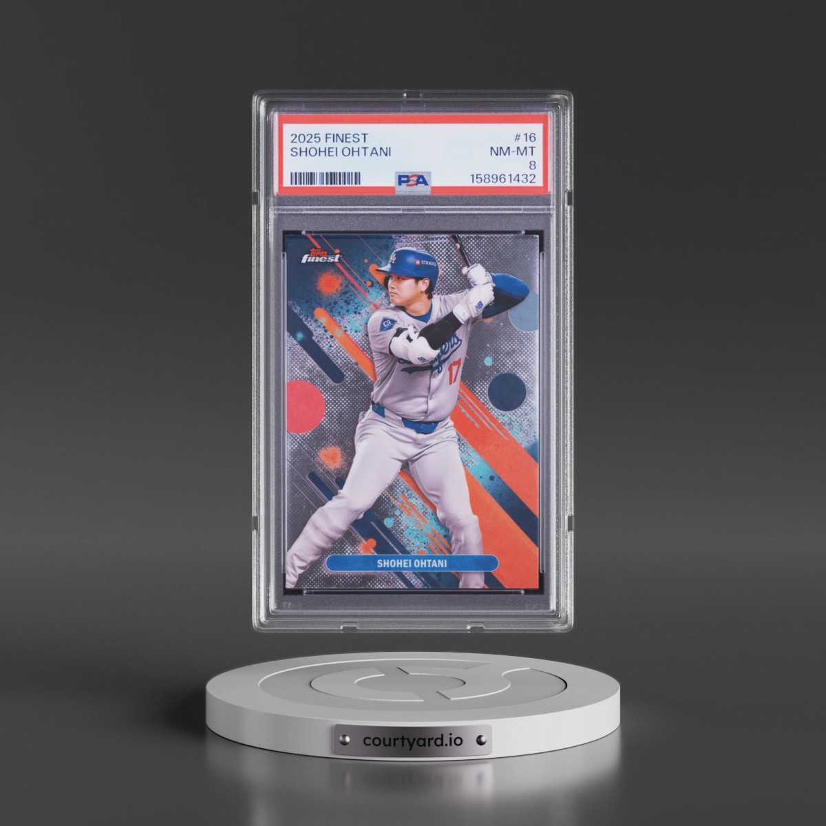2025 Topps Finest Shohei Ohtani #16 PSA 8