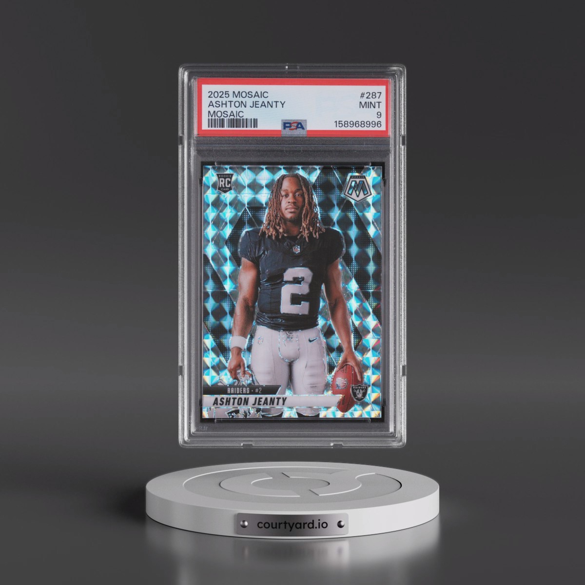 2025 Panini Mosaic #287 Ashton Jeanty - Mosaic (PSA 9 MINT)