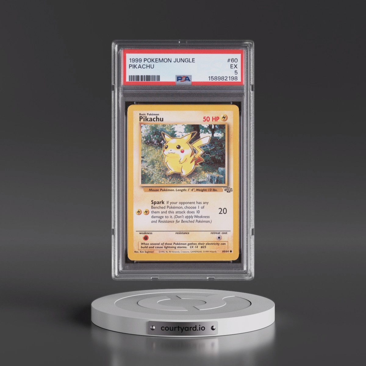 1999 Pokémon Jungle #60 Pikachu (PSA 5 EX)