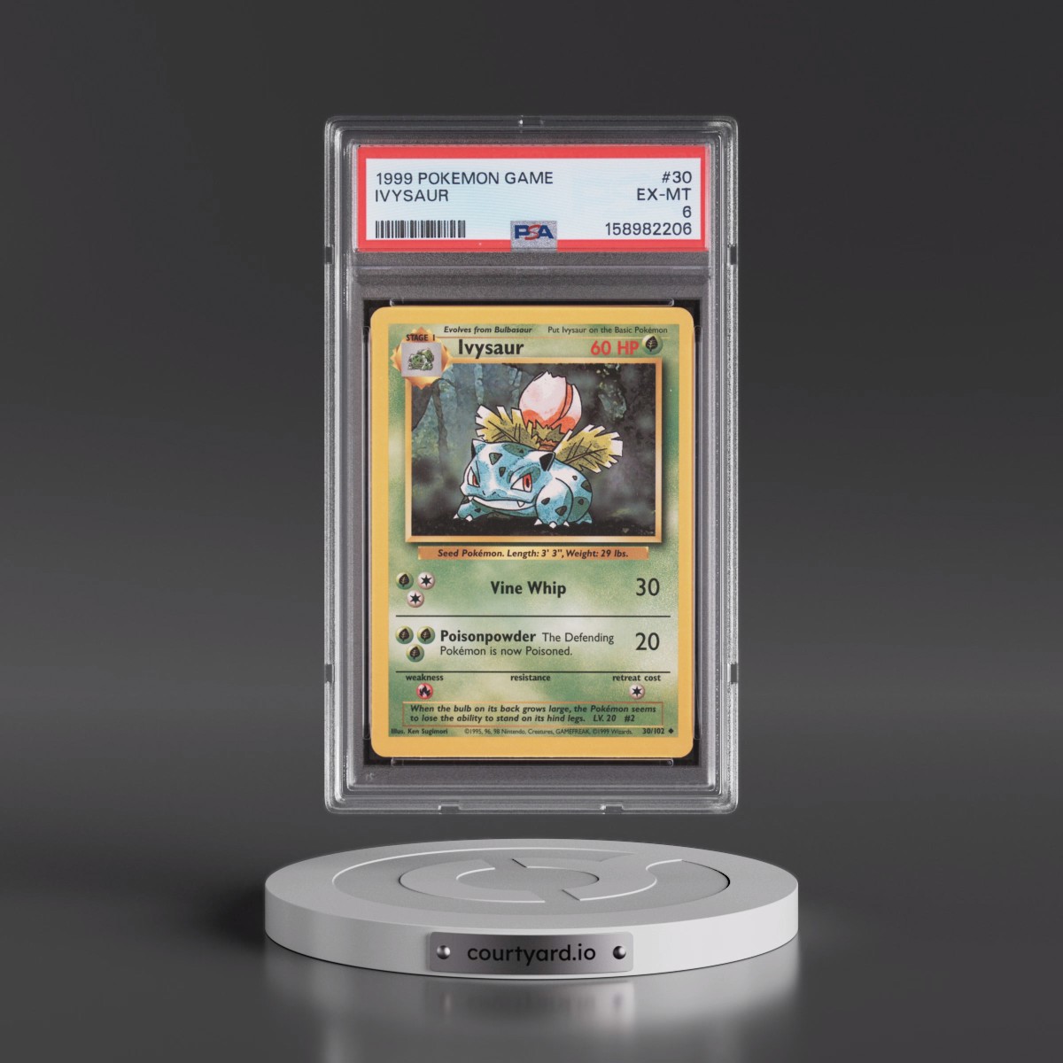 1999 Pokémon Game #30 Ivysaur (PSA 6 EX-MT)