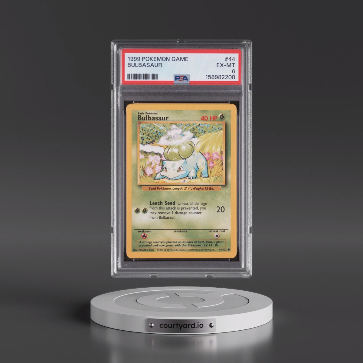 1999 Pokémon Game #44 Bulbasaur (PSA 6 EX-MT)