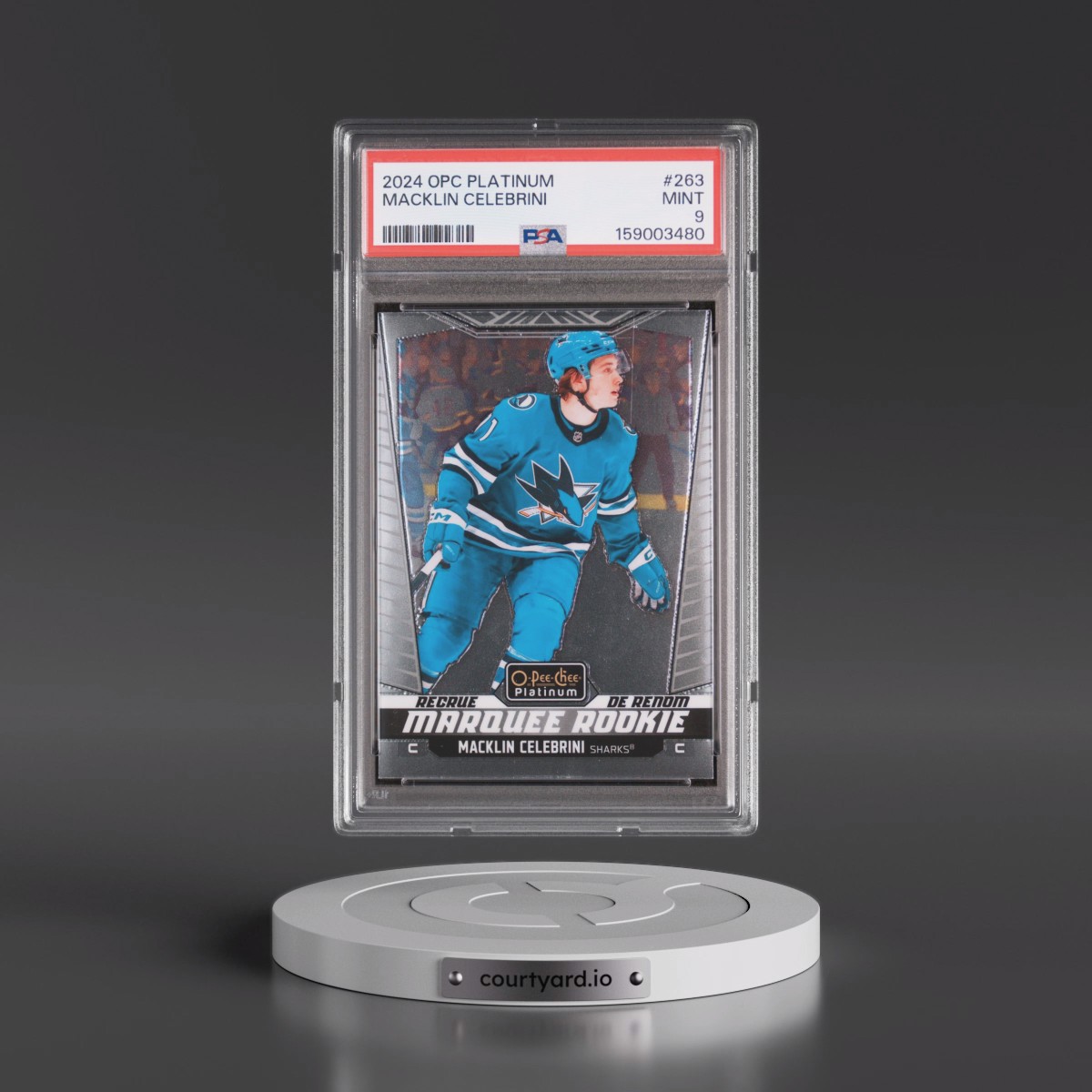 2024 Upper Deck O-Pee-Chee Platinum #263 Macklin Celebrini (PSA 9 MINT)