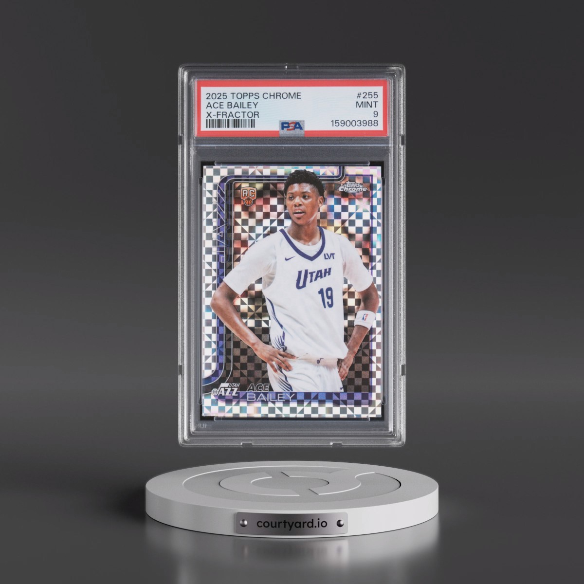 2025 Topps Chrome #255 Ace Bailey - X-Fractor (PSA 9 MINT)