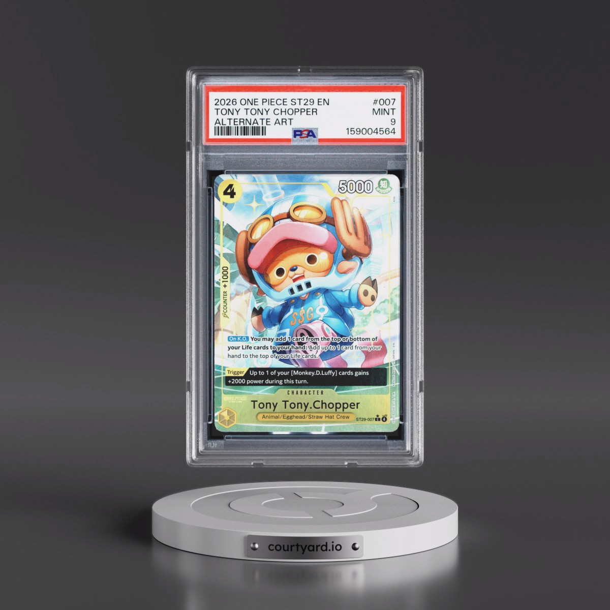 2026 One Piece Starter Deck ST29-Egghead #007 Tony Tony Chopper - Alternate Art (PSA 9 MINT)