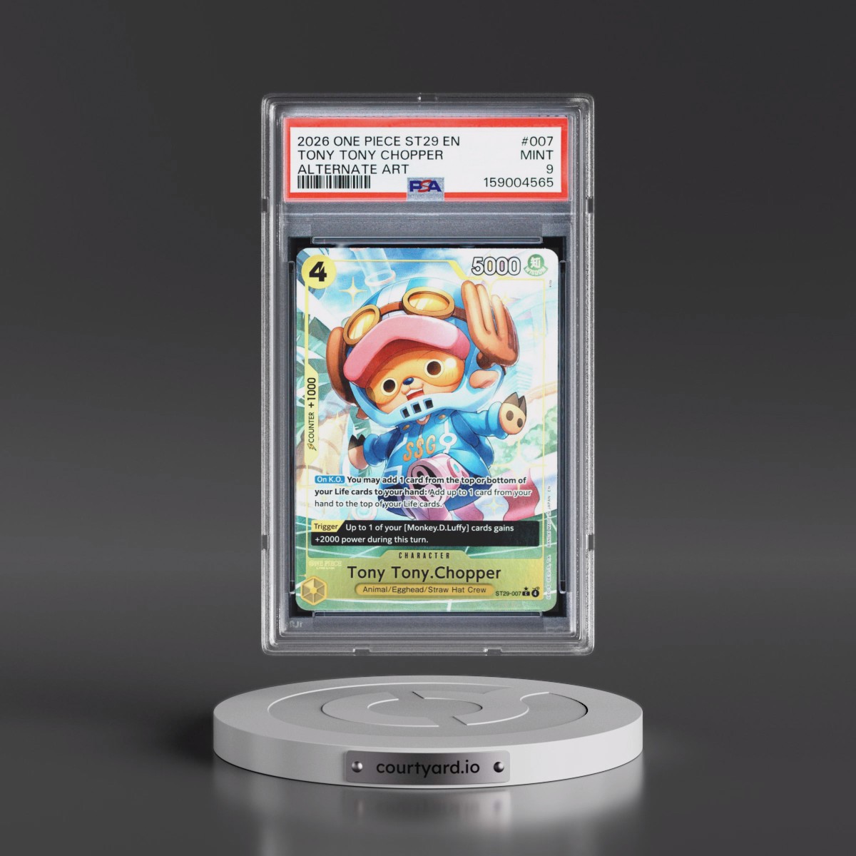 2026 One Piece Starter Deck ST29-Egghead #007 Tony Tony Chopper - Alternate Art (PSA 9 MINT)