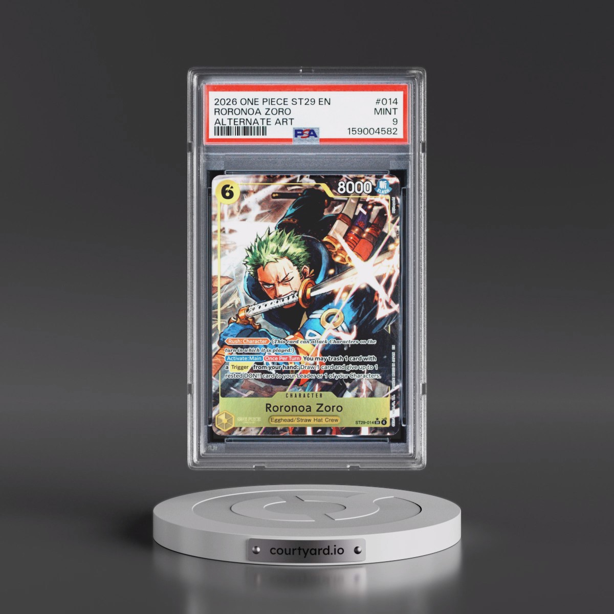 2026 One Piece Starter Deck ST29-Egghead #014 Roronoa Zoro - Alternate Art (PSA 9 MINT)