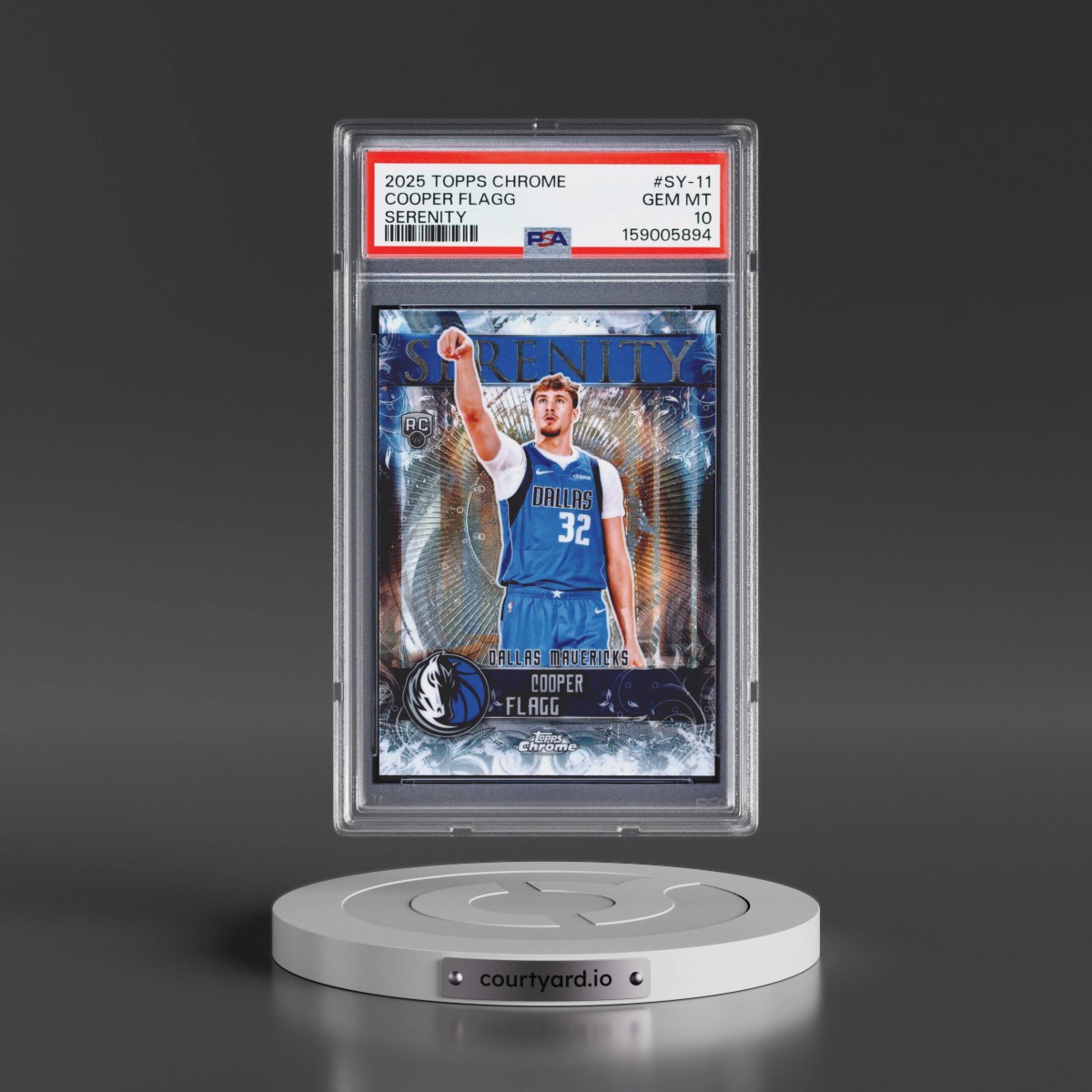 2025 Topps Chrome Serenity #SY-11 Cooper Flagg (PSA 10 GEM MINT)