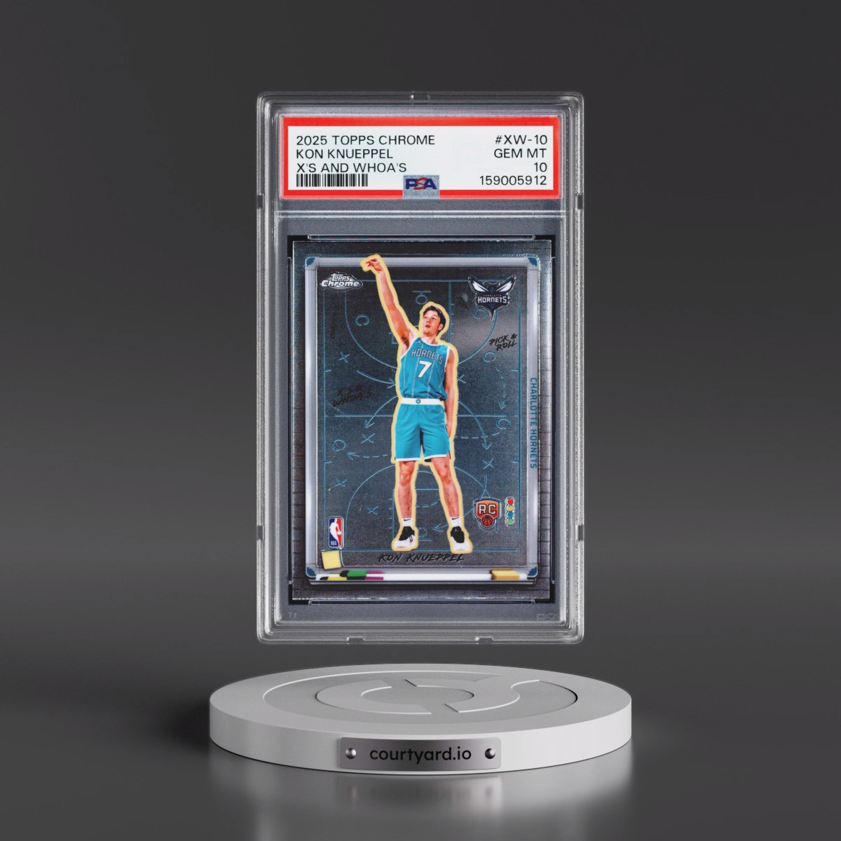 2025 Topps Chrome X's and Whoa's #XW-10 Kon Knueppel (PSA 10 GEM MINT)