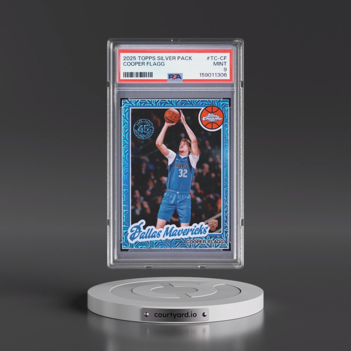 2025 Topps Silver Pack 1980-81 Topps Chrome Basketball #TC-CF Cooper Flagg (PSA 9 MINT)