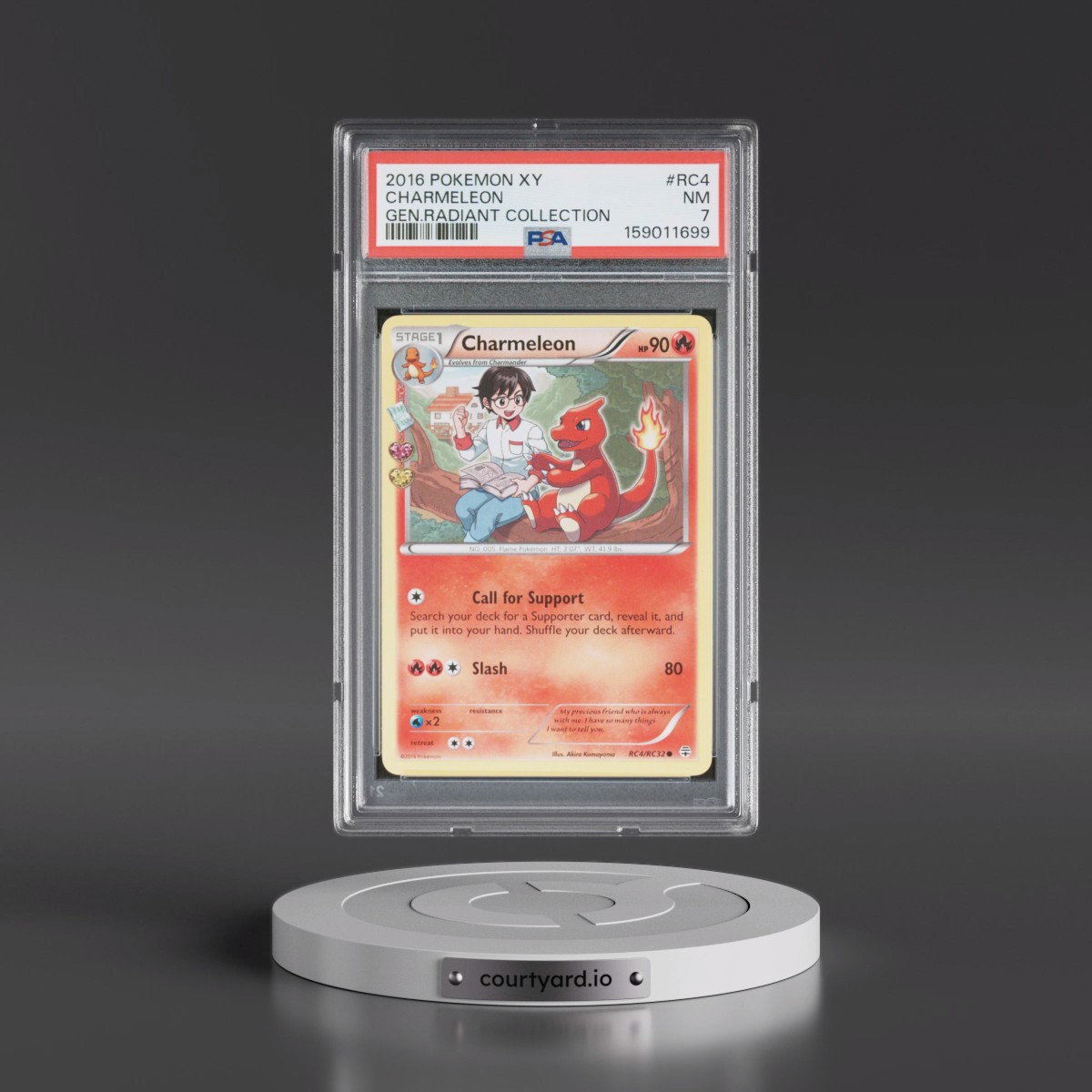 2016 Pokémon XY Generations Radiant Collection #RC4 Charmeleon (PSA 7 NM)