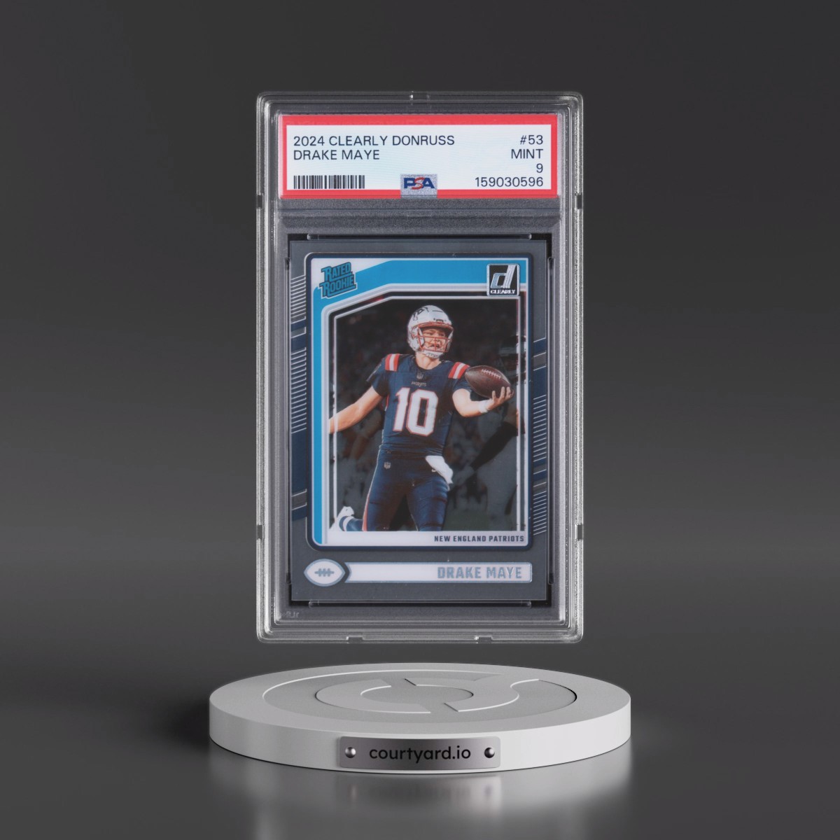2024 Panini Clearly Donruss #53 Drake Maye (PSA 9 MINT)