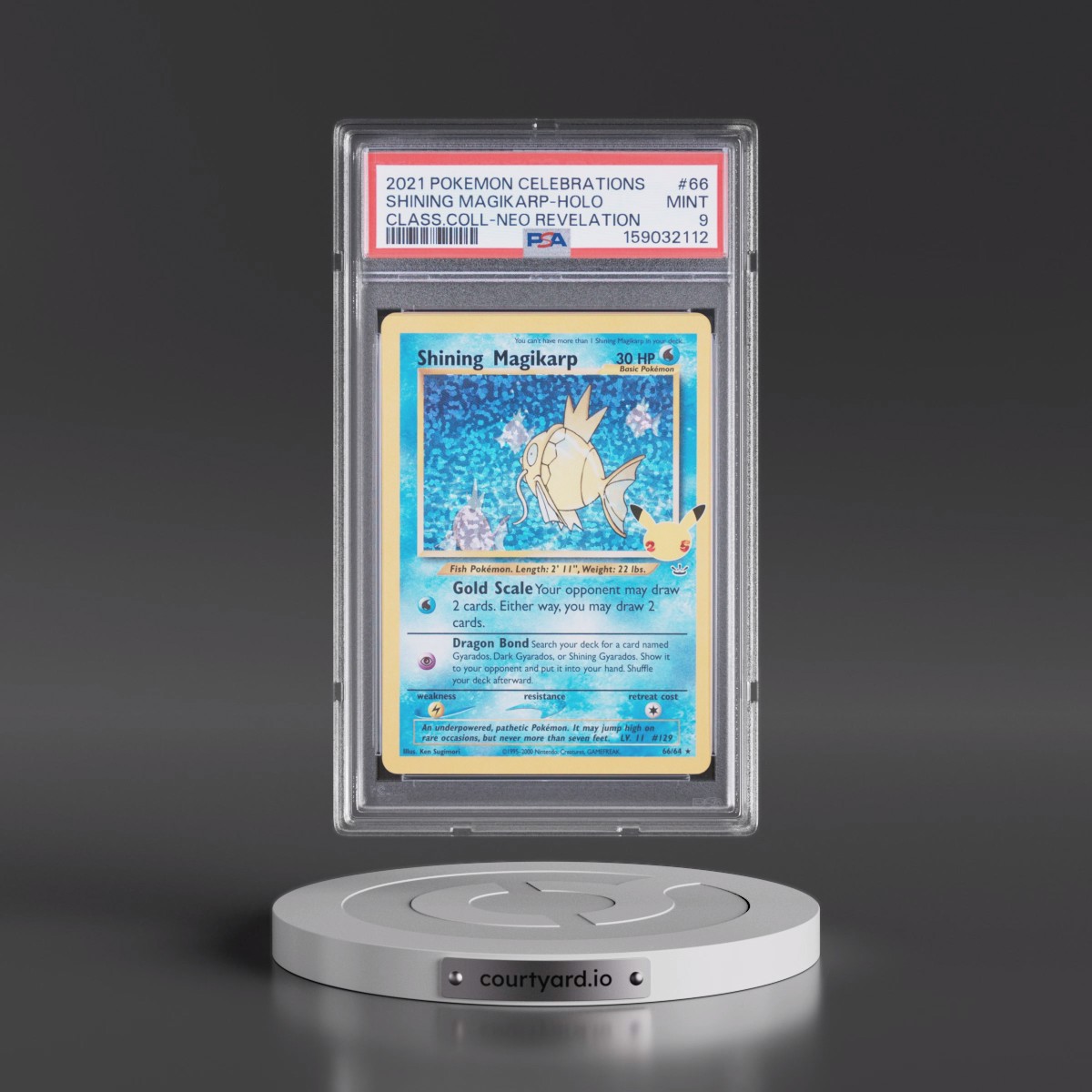 2021 Pokémon Celebrations Classic Collection #66 Shining Magikarp - Holo Holo (PSA 9 MINT)