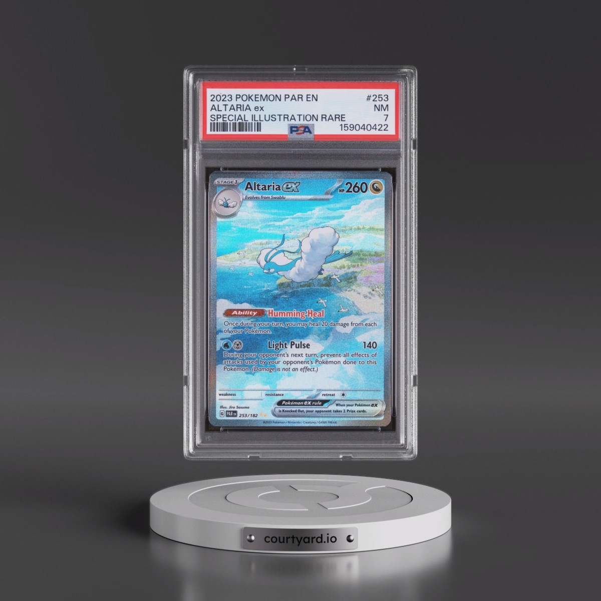 2023 Pokémon Par EN-Paradox Rift #253 Altaria EX - Holo Special Illustration Rare (PSA 7 NM)