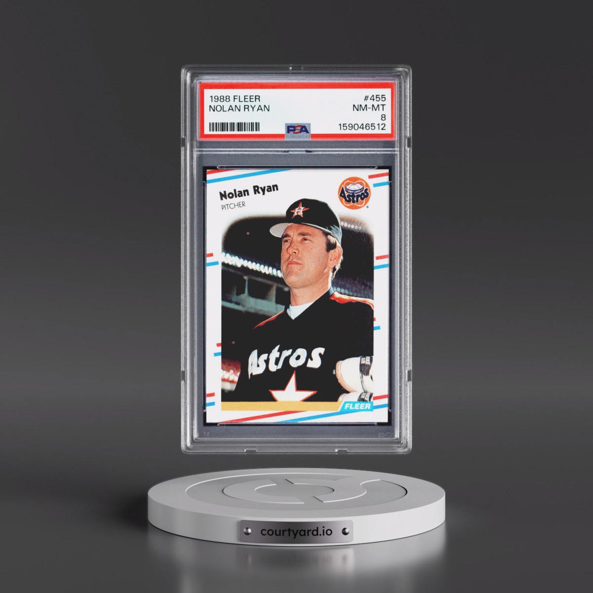 1988 Fleer Nolan Ryan #455 PSA 8