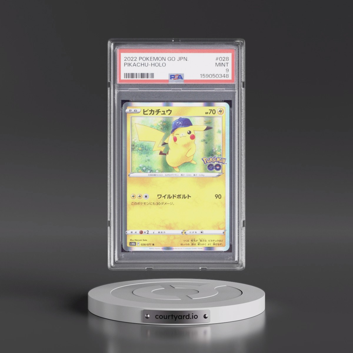 2022 Pokémon Go #028 Pikachu - Holo (PSA 9 MINT)