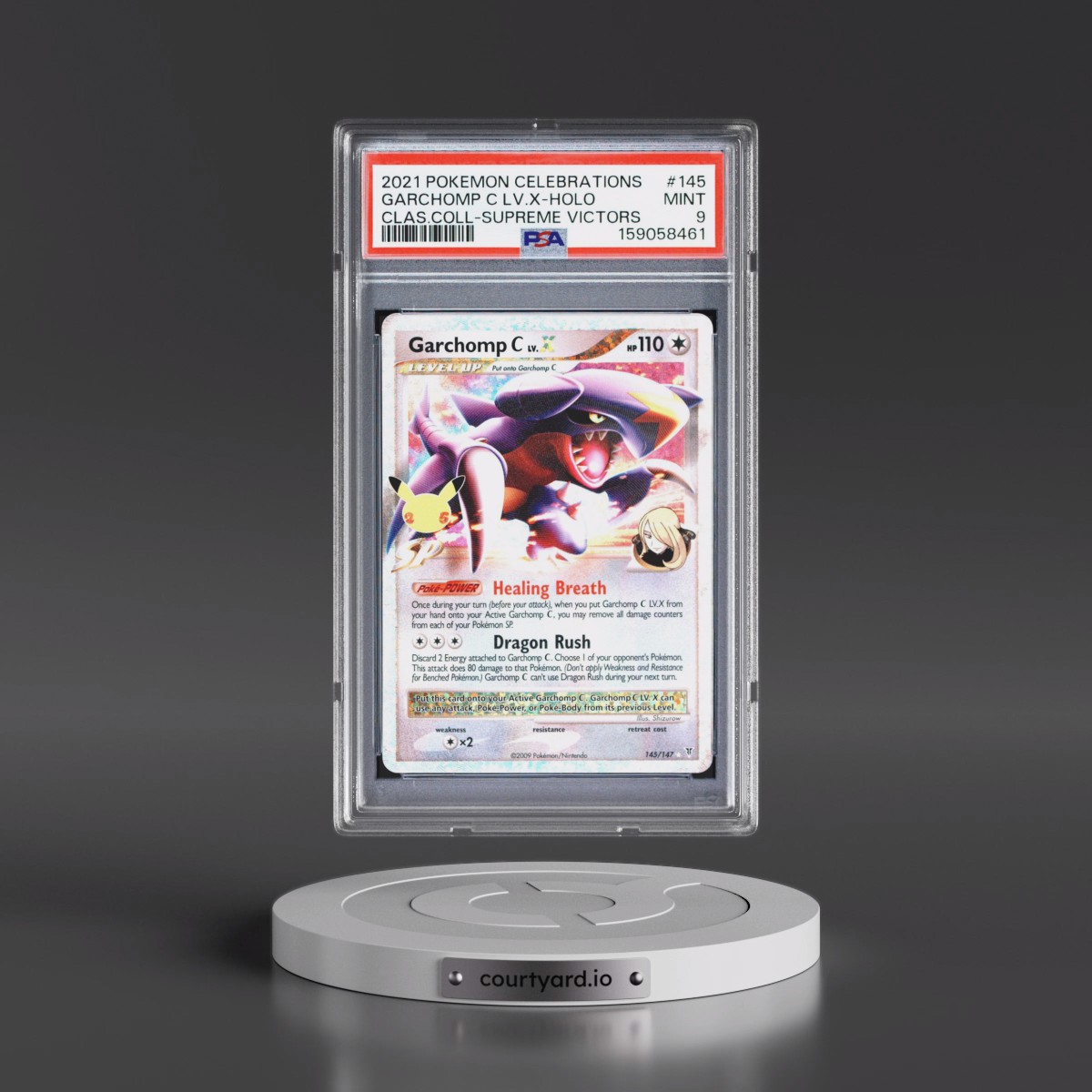 2021 Pokémon Celebrations Classic Collection #145 Garchomp C LV.X - Holo (PSA 9 MINT)