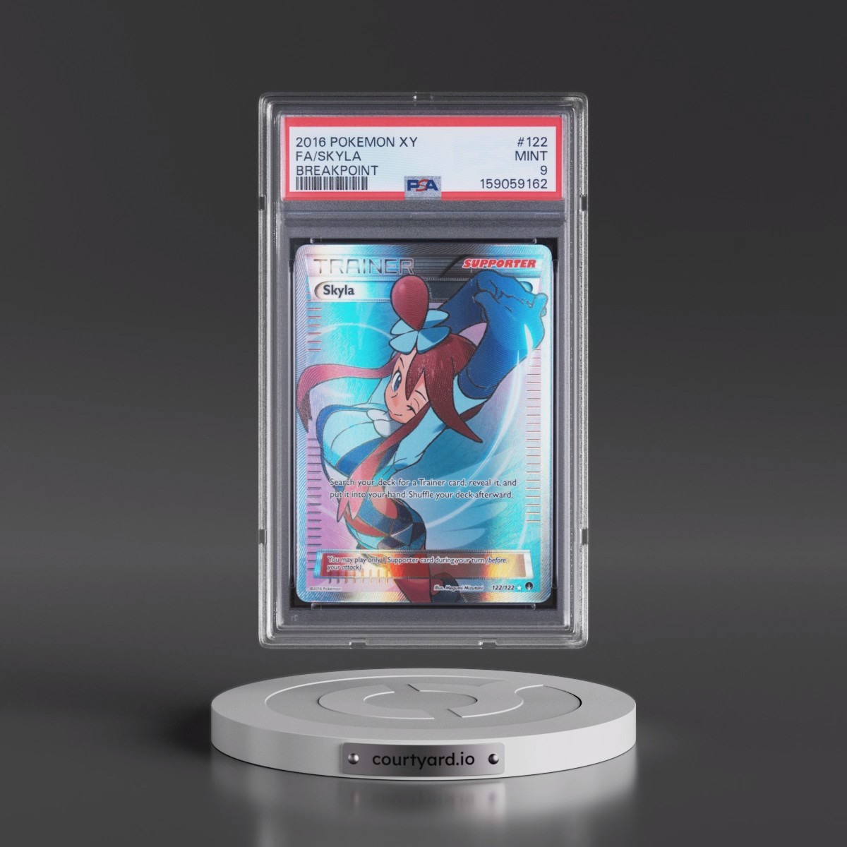 2016 Pokémon XY Breakpoint #122 Skyla - Full Art (PSA 9 MINT)