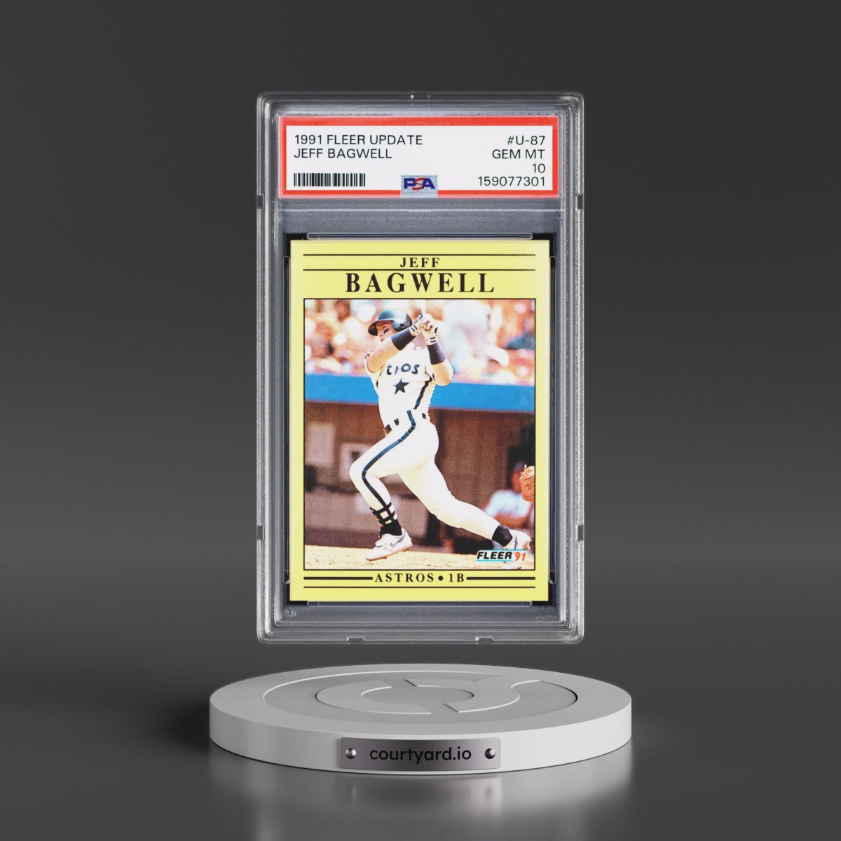 1991 Fleer Update #U-87 Jeff Bagwell (PSA 10 GEM MINT)
