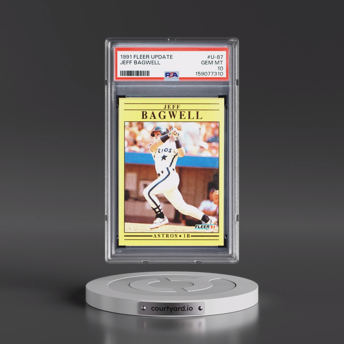 1991 Fleer Update #U-87 Jeff Bagwell (PSA 10 GEM MINT)