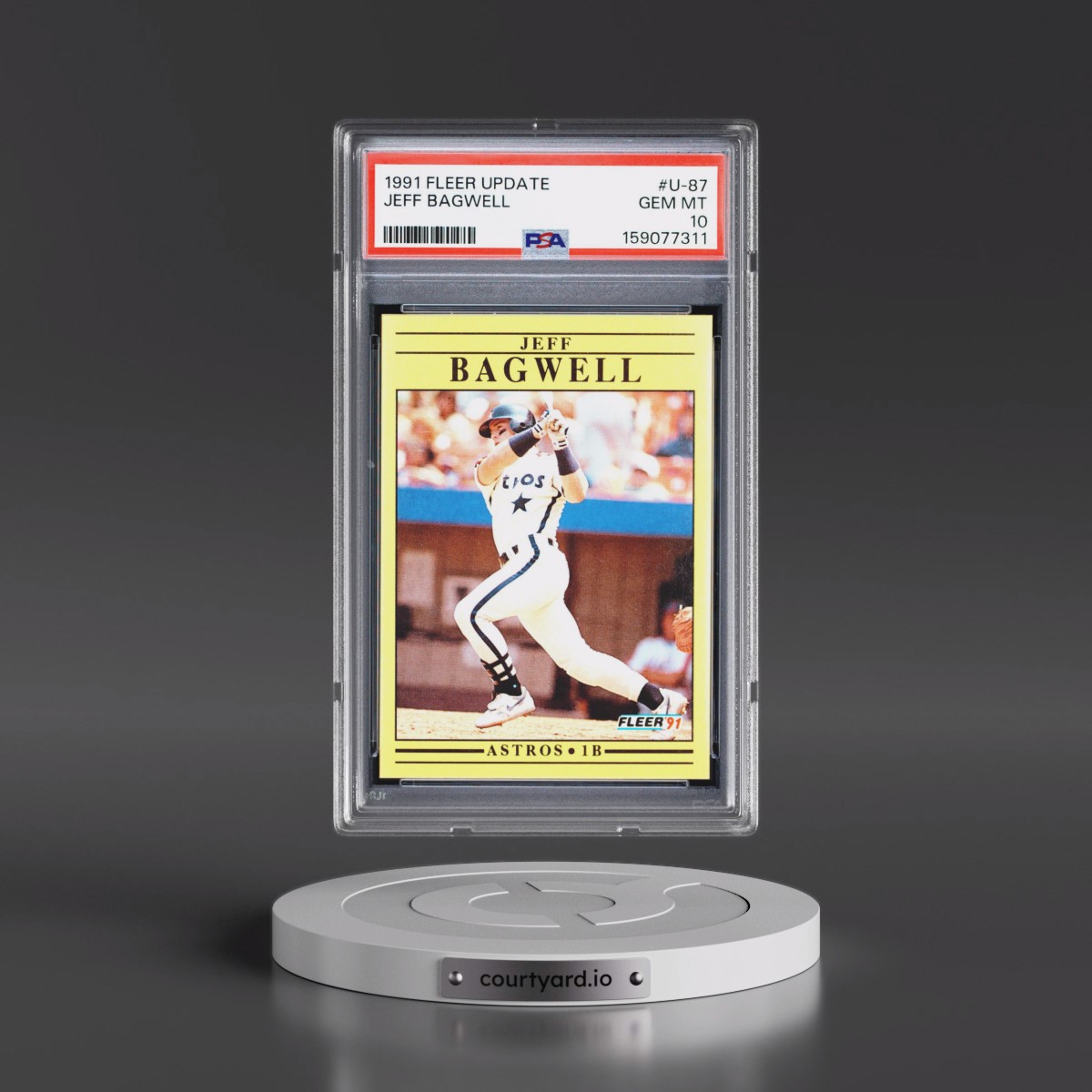 1991 Fleer Update #U-87 Jeff Bagwell (PSA 10 GEM MINT)