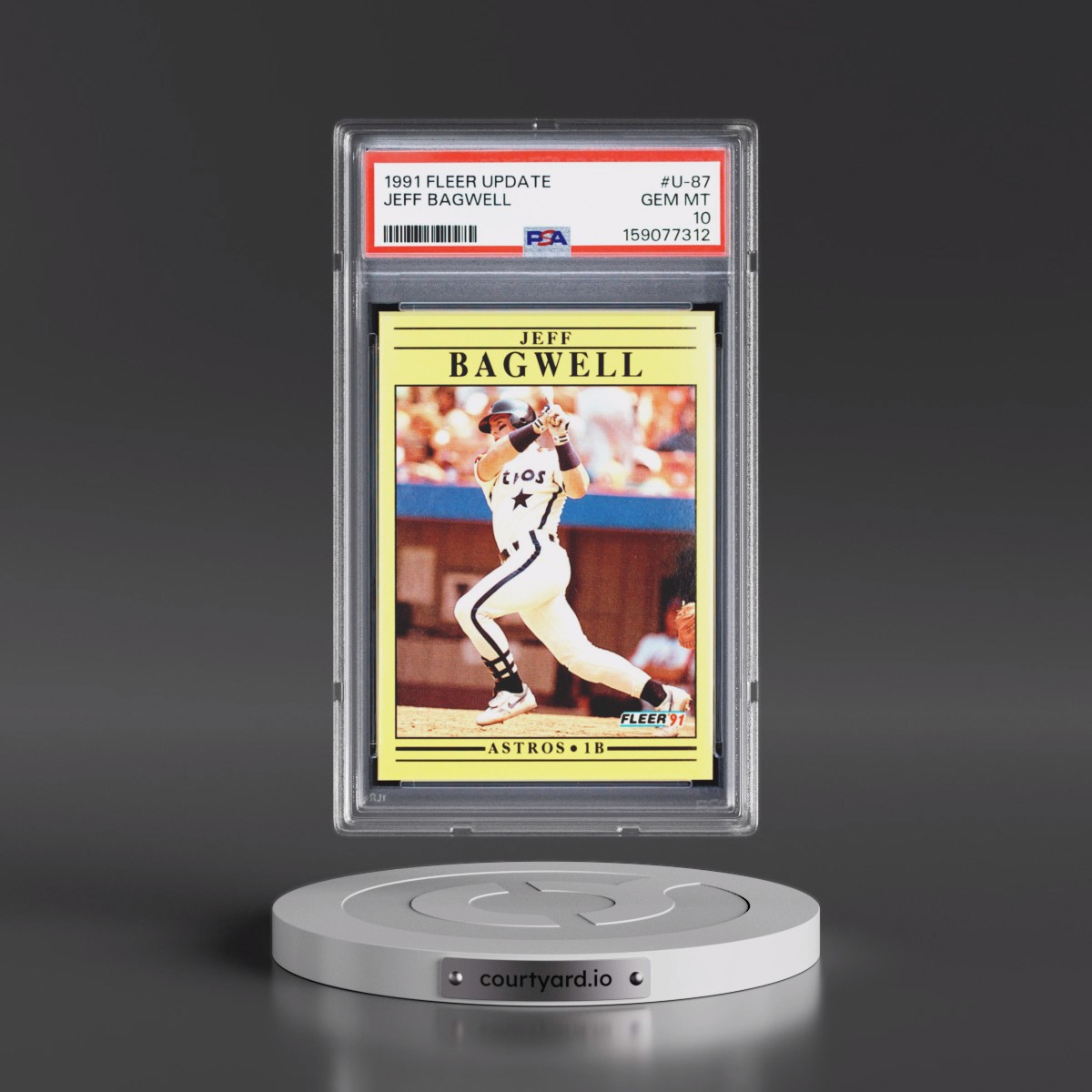 1991 Fleer Update #U-87 Jeff Bagwell (PSA 10 GEM MINT)