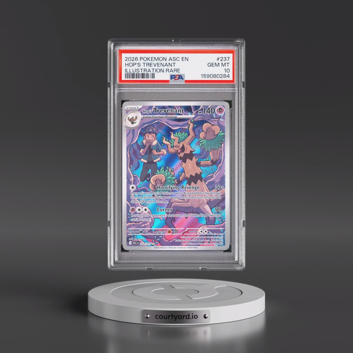 2026 Pokémon Asc EN-Ascended Heroes #237 Hop's Trevenant - Illustration Rare (PSA 10 GEM MINT)