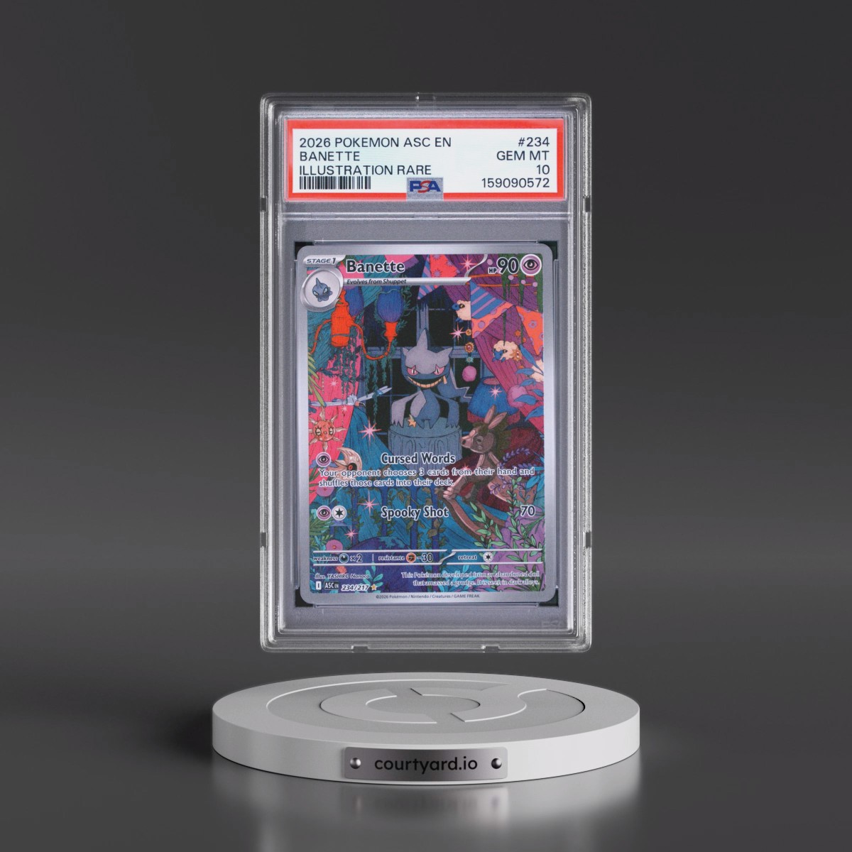 2026 Pokémon Asc EN-Ascended Heroes #234 Banette - Illustration Rare (PSA 10 GEM MINT)