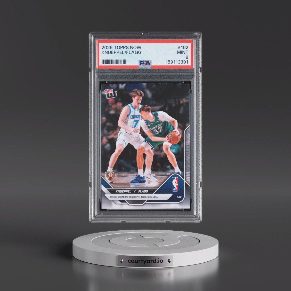 2025 Topps Now #152 Cooper Flagg/Kon Knueppel (PSA 9 MINT)