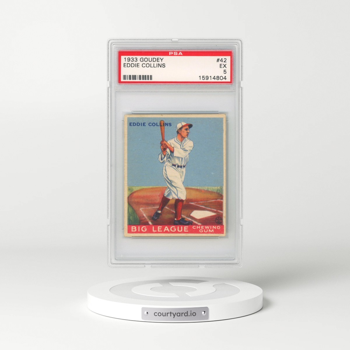 1933 Goudey #42 Eddie Collins (PSA 5 EX)