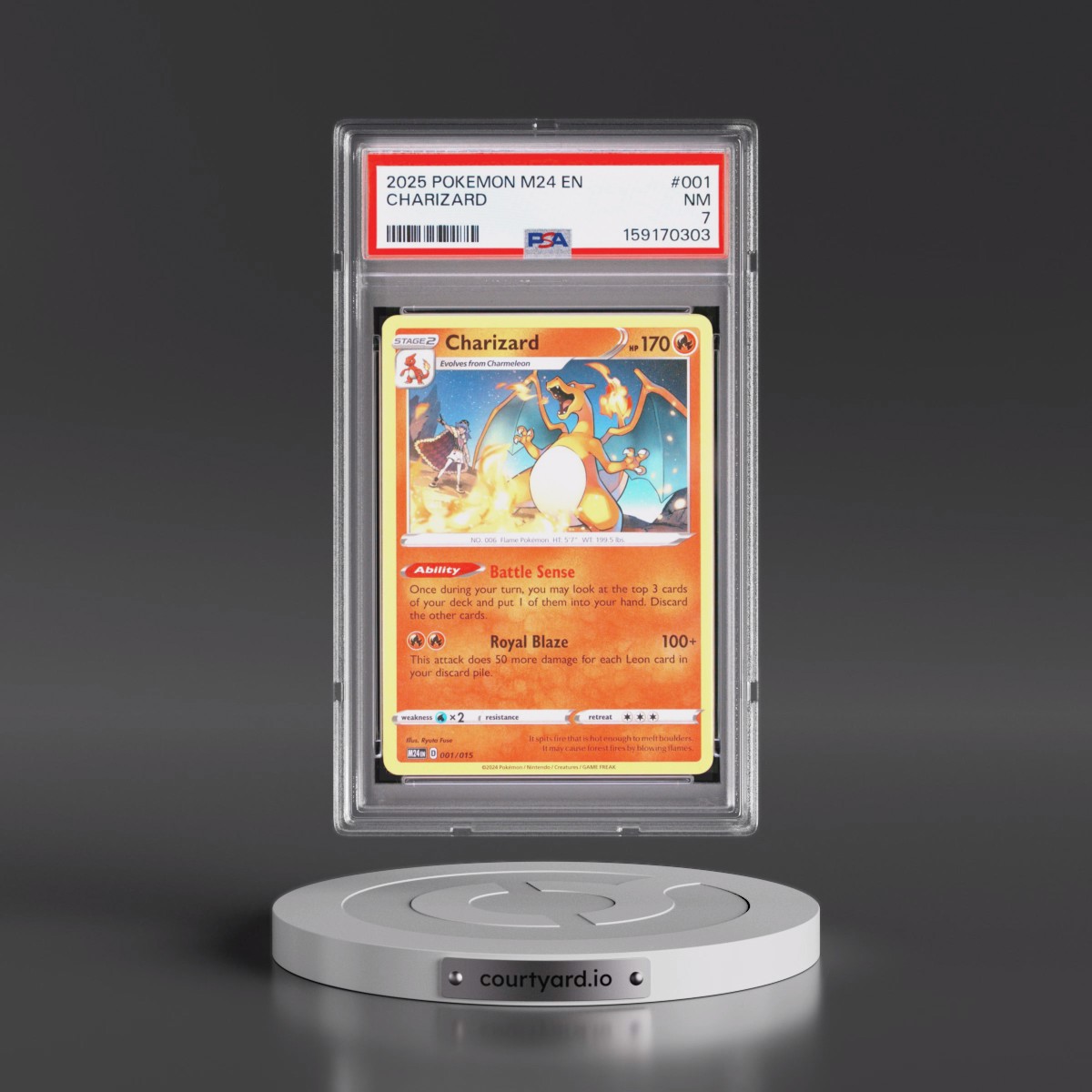 2025 Pokémon M24 EN-Mcdonald's Collection #001 Charizard (PSA 7 NM)