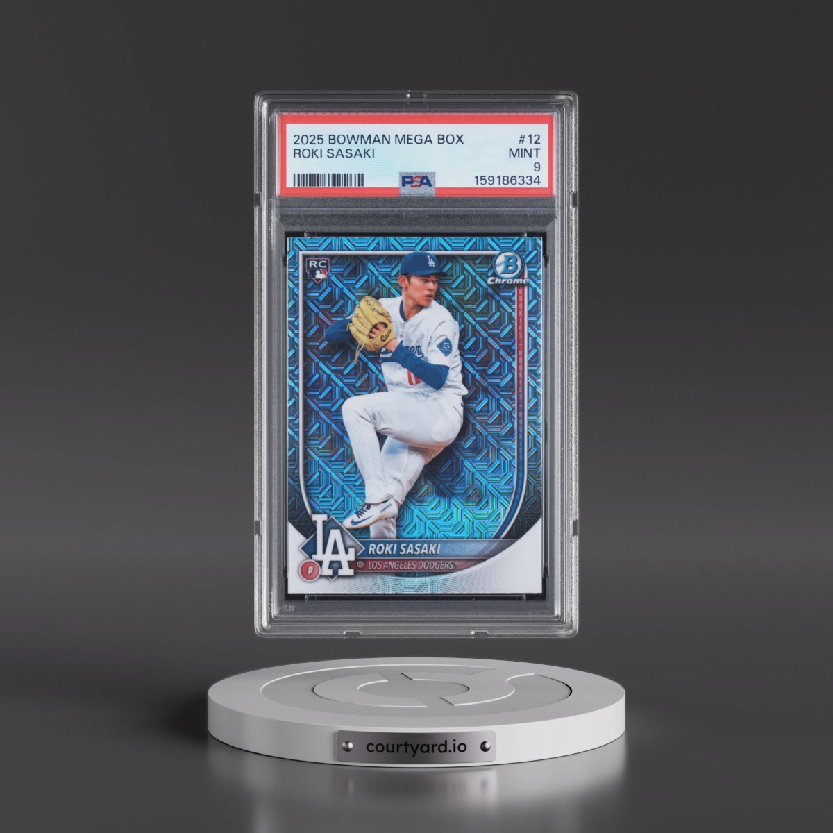 2025 Bowman Mega Box Chrome Roki Sasaki #12 PSA 9
