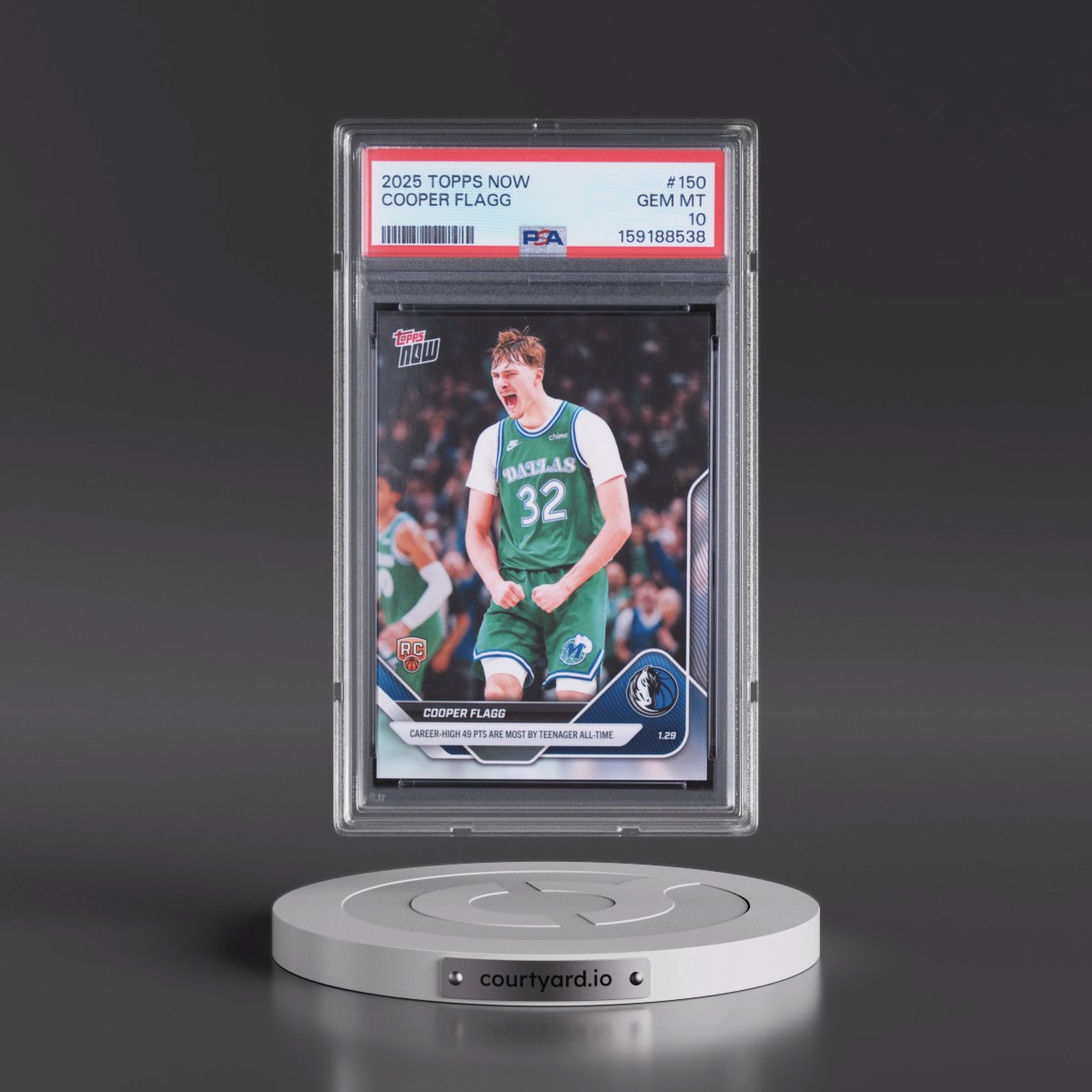 2025 Topps Now #150 Cooper Flagg (PSA 10 GEM MINT)