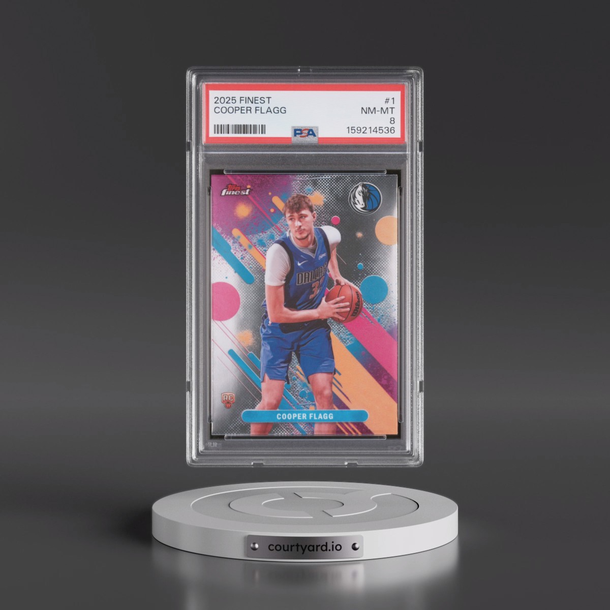 2025 Topps Finest #1 Cooper Flagg (PSA 8 NM-MT)