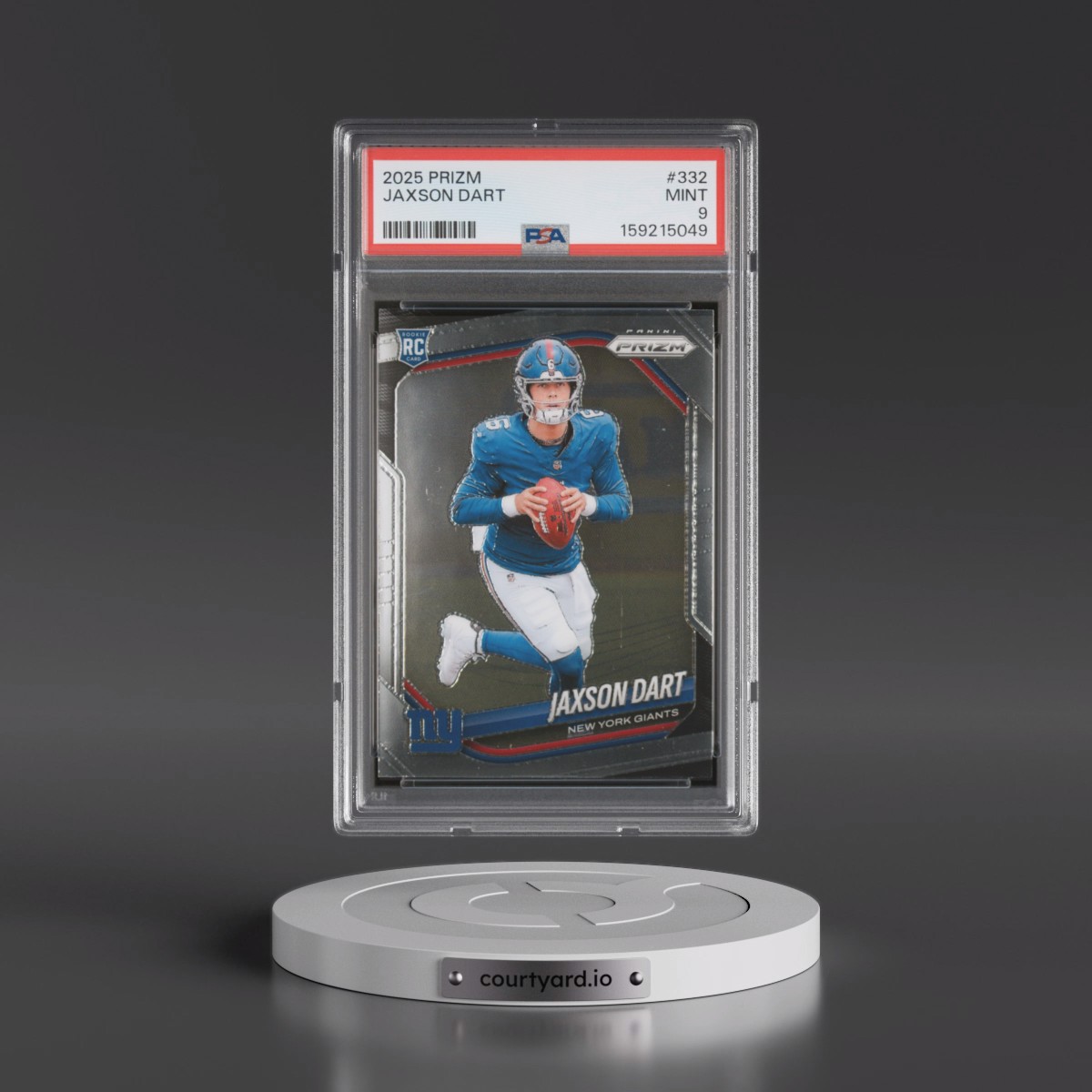2025 Panini Prizm #332 Jaxson Dart (PSA 9 MINT)