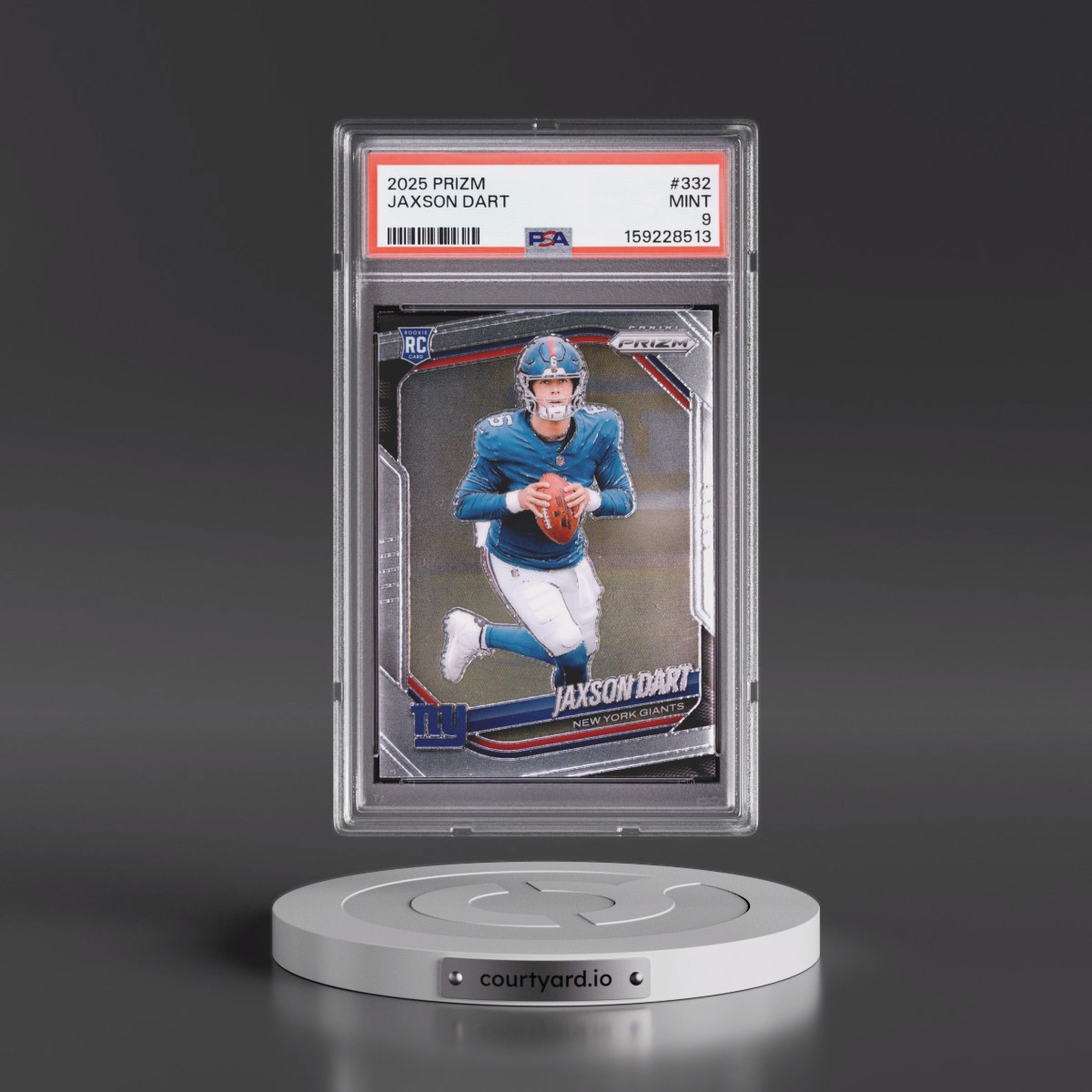 2025 Panini Prizm #332 Jaxson Dart (PSA 9 MINT)