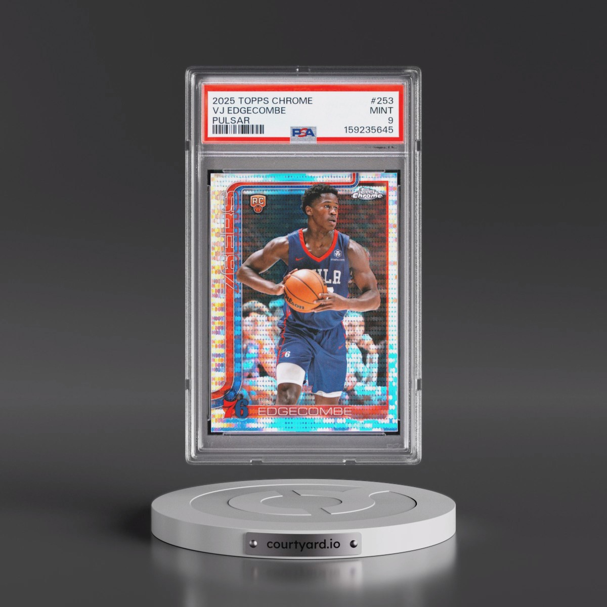 2025 Topps Chrome #253 VJ Edgecombe - Pulsar (PSA 9 MINT)