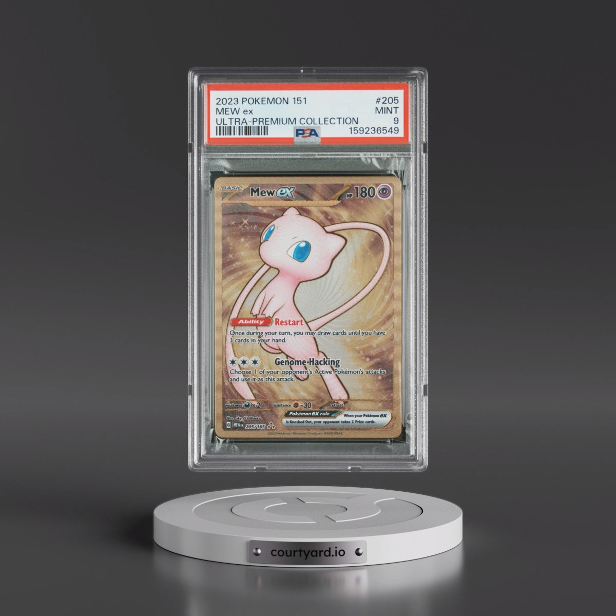 2023 Pokémon 151 Ultra-Premium Collection #205 Mew EX - Holo (PSA 9 MINT)