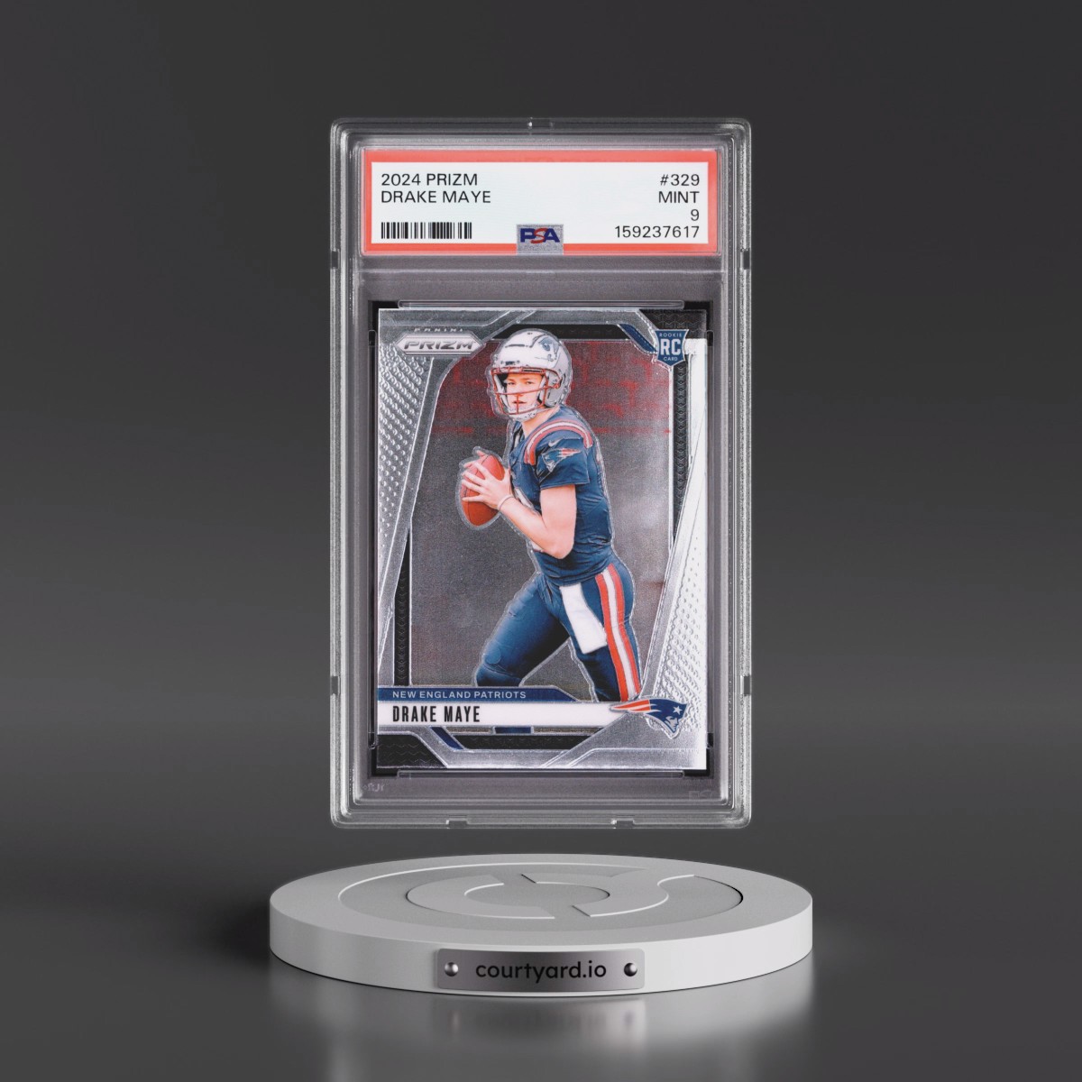 2024 Panini Prizm #329 Drake Maye (PSA 9 MINT)