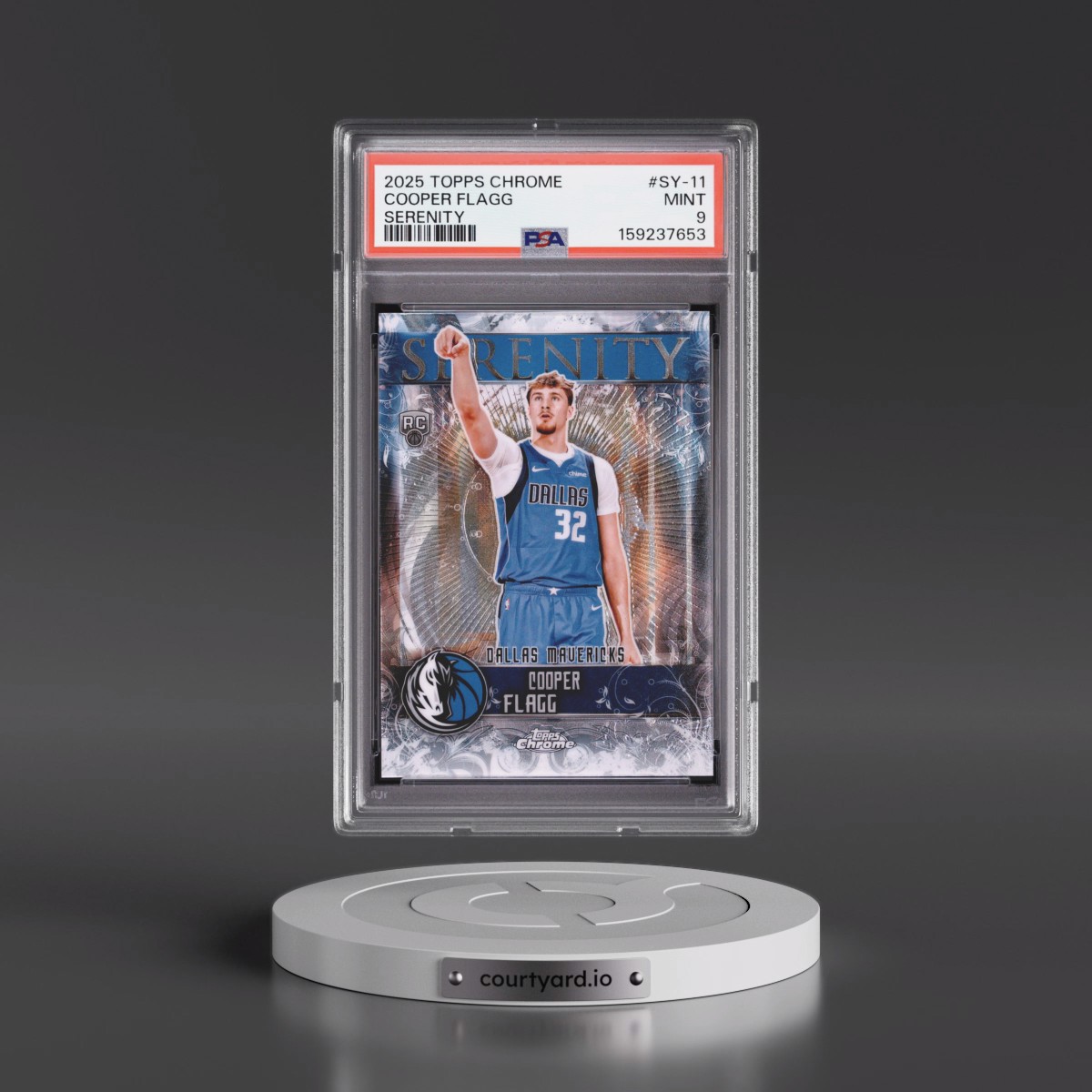 2025 Topps Chrome Serenity #SY-11 Cooper Flagg (PSA 9 MINT)