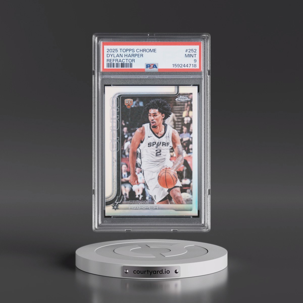 2025 Topps Chrome #252 Dylan Harper - Refractor (PSA 9 MINT)