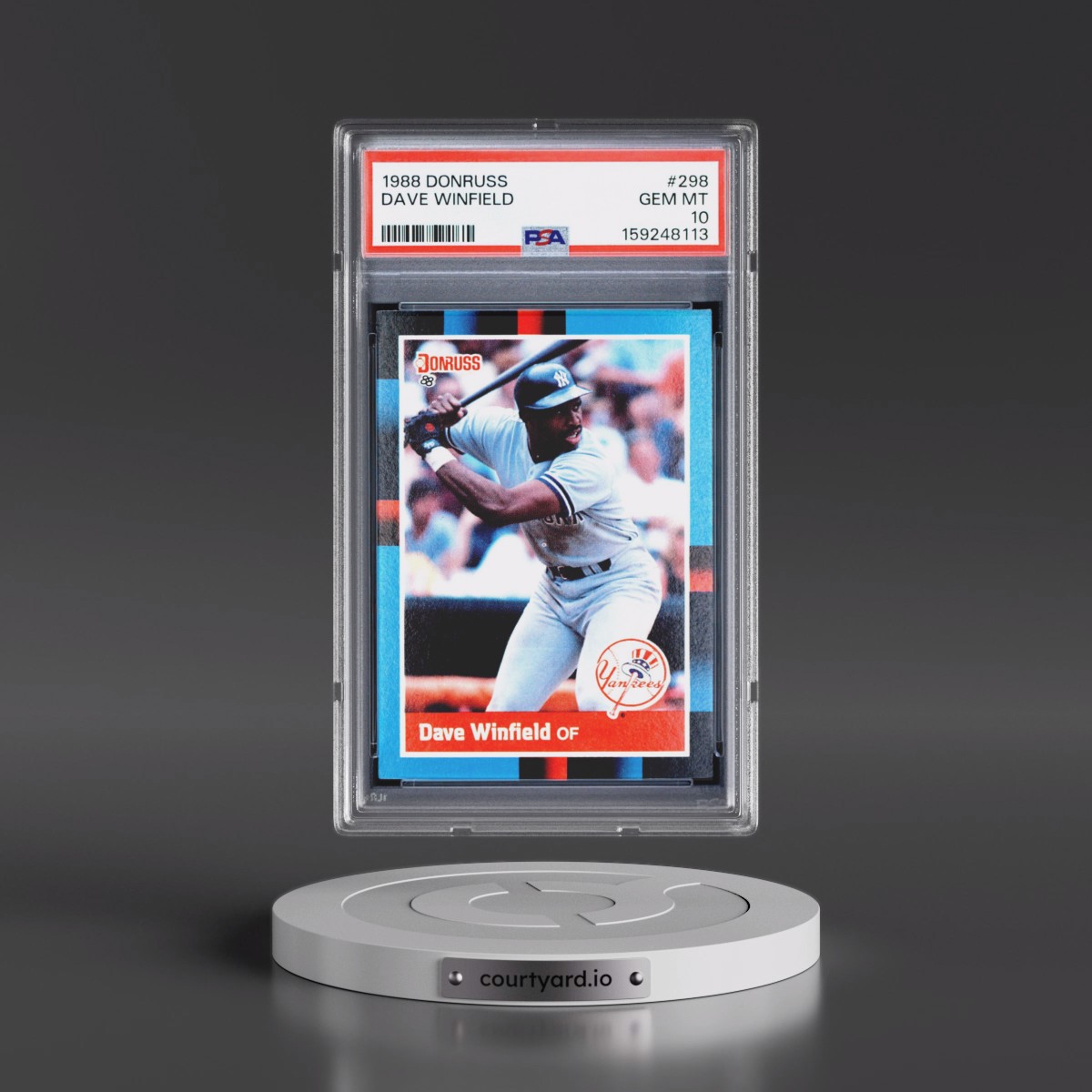 1988 Donruss #298 Dave Winfield (PSA 10 GEM MINT)