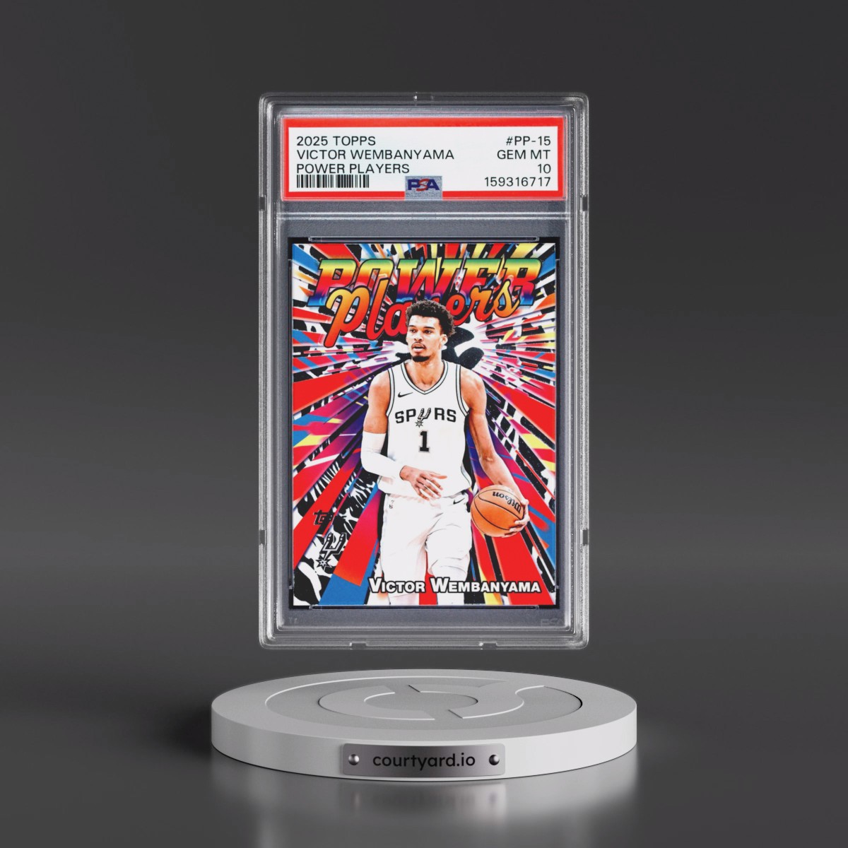 2025 Topps Power Players #PP-15 Victor Wembanyama (PSA 10 GEM MINT)