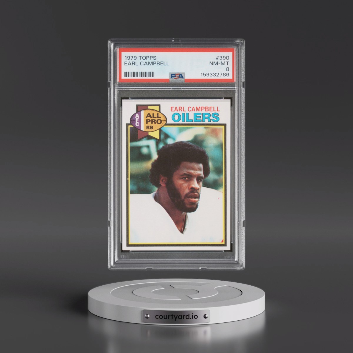 1979 Topps #390 Earl Campbell (PSA 8 NM-MT)